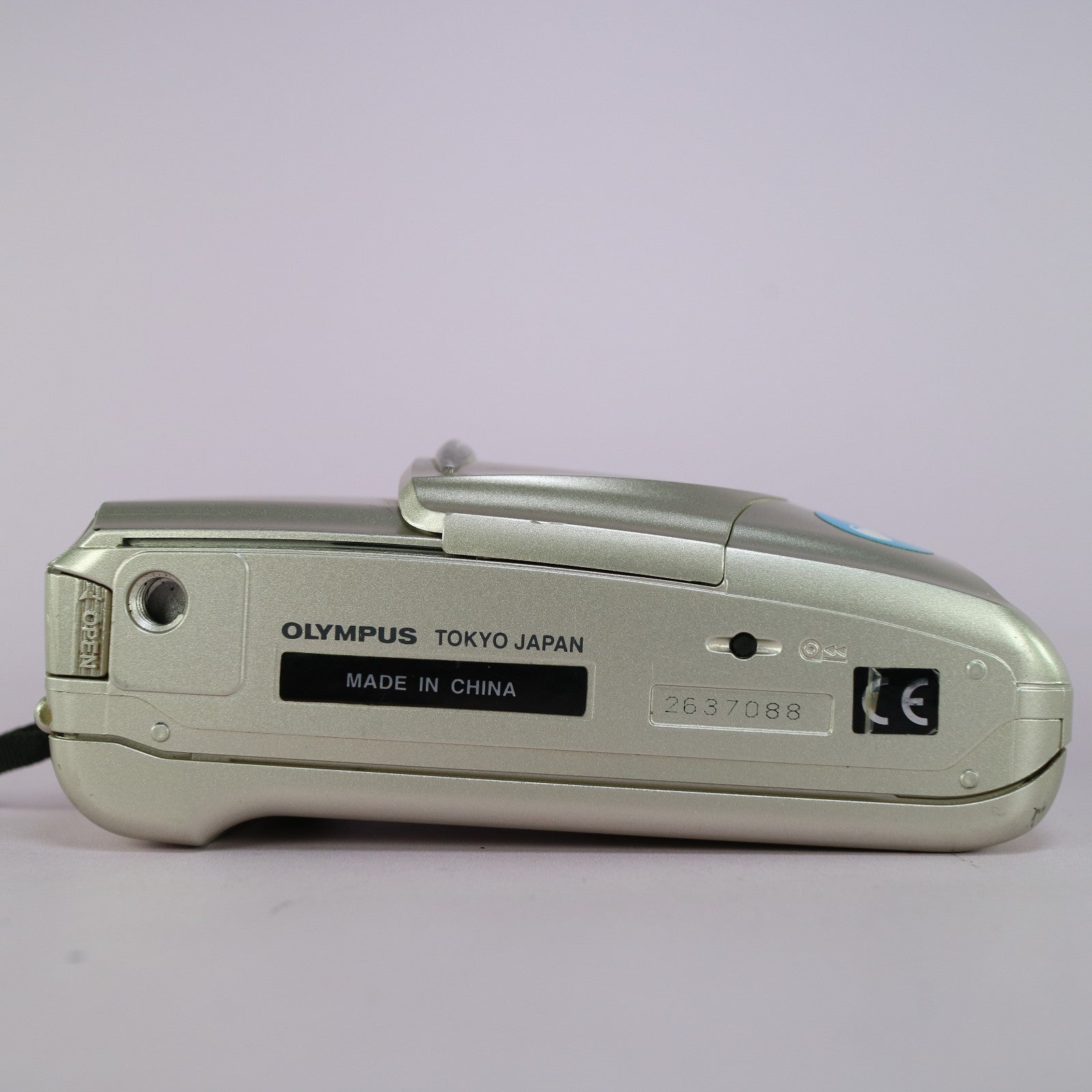 Olympus MJU II Zoom 80 35mm Film Point and Shoot Camera Silver Tested