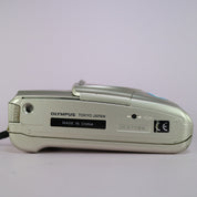Olympus MJU II Zoom 80 35mm Film Point and Shoot Camera Silver Tested