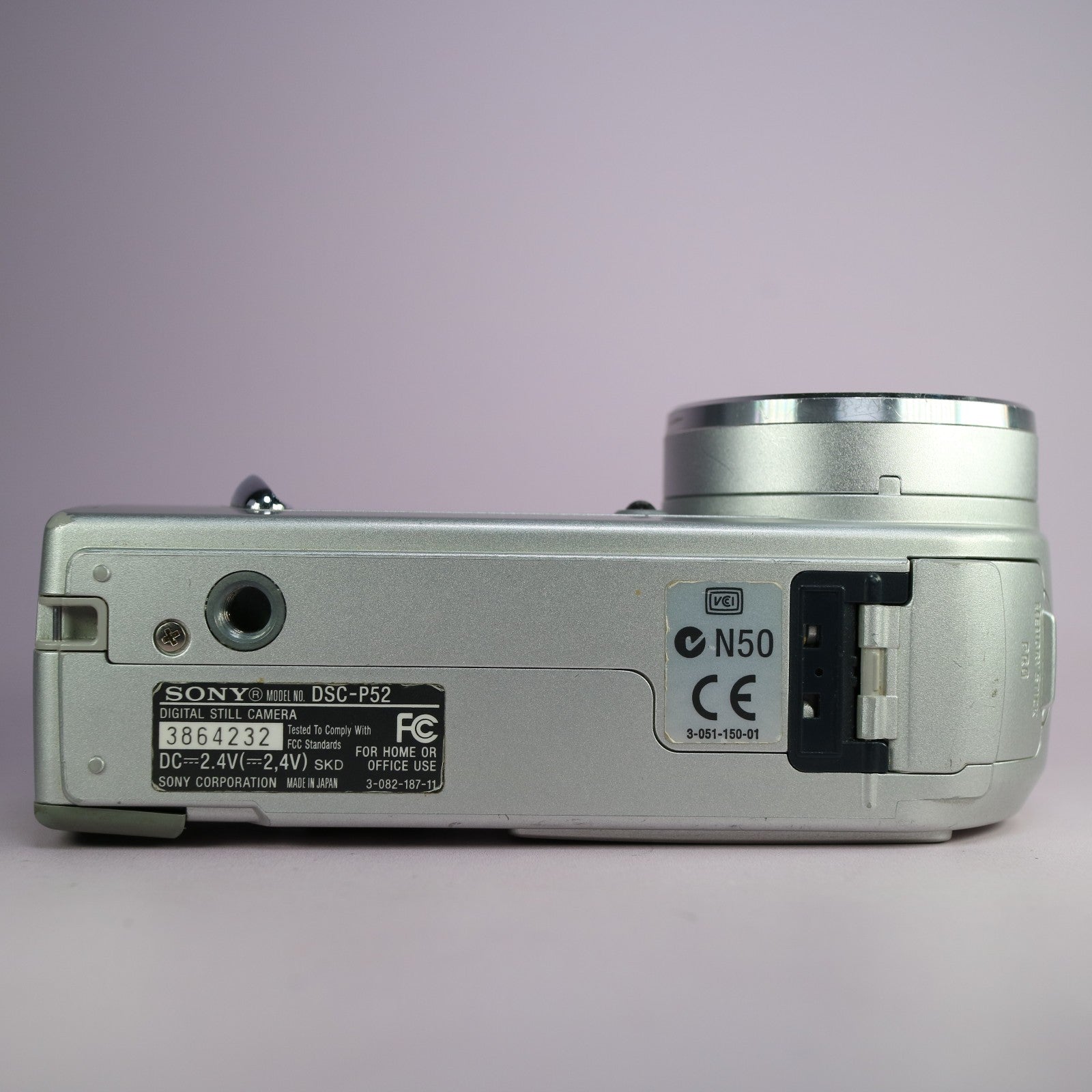 Sony Digital Camera Cybershot DSC-P52 3.2MP Silver Tested