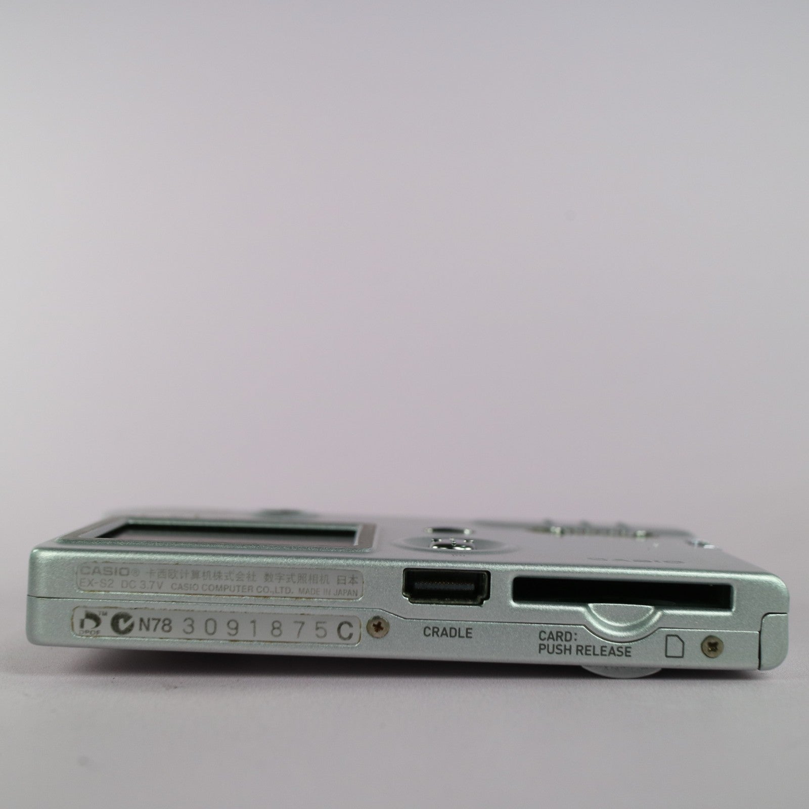 Casio Digital Camera Exilim EX-S2 2.0MP Silver Tested Full Working Set