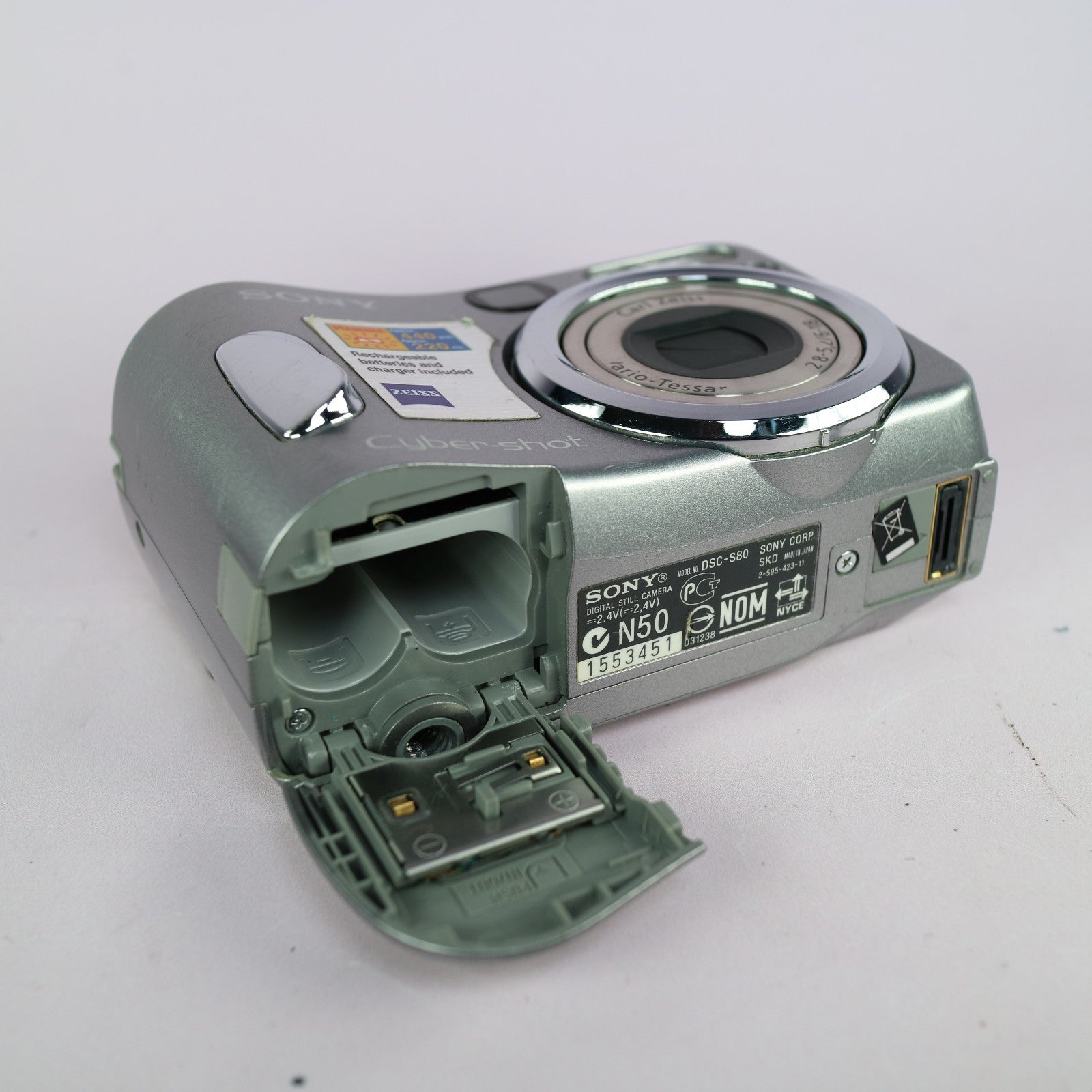 Sony Digital Camera Cybershot DSC-S80 4.1MP Silver Tested