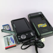 Samsung Digital Camera ES55 10.2MP Black Tested Full Working Set