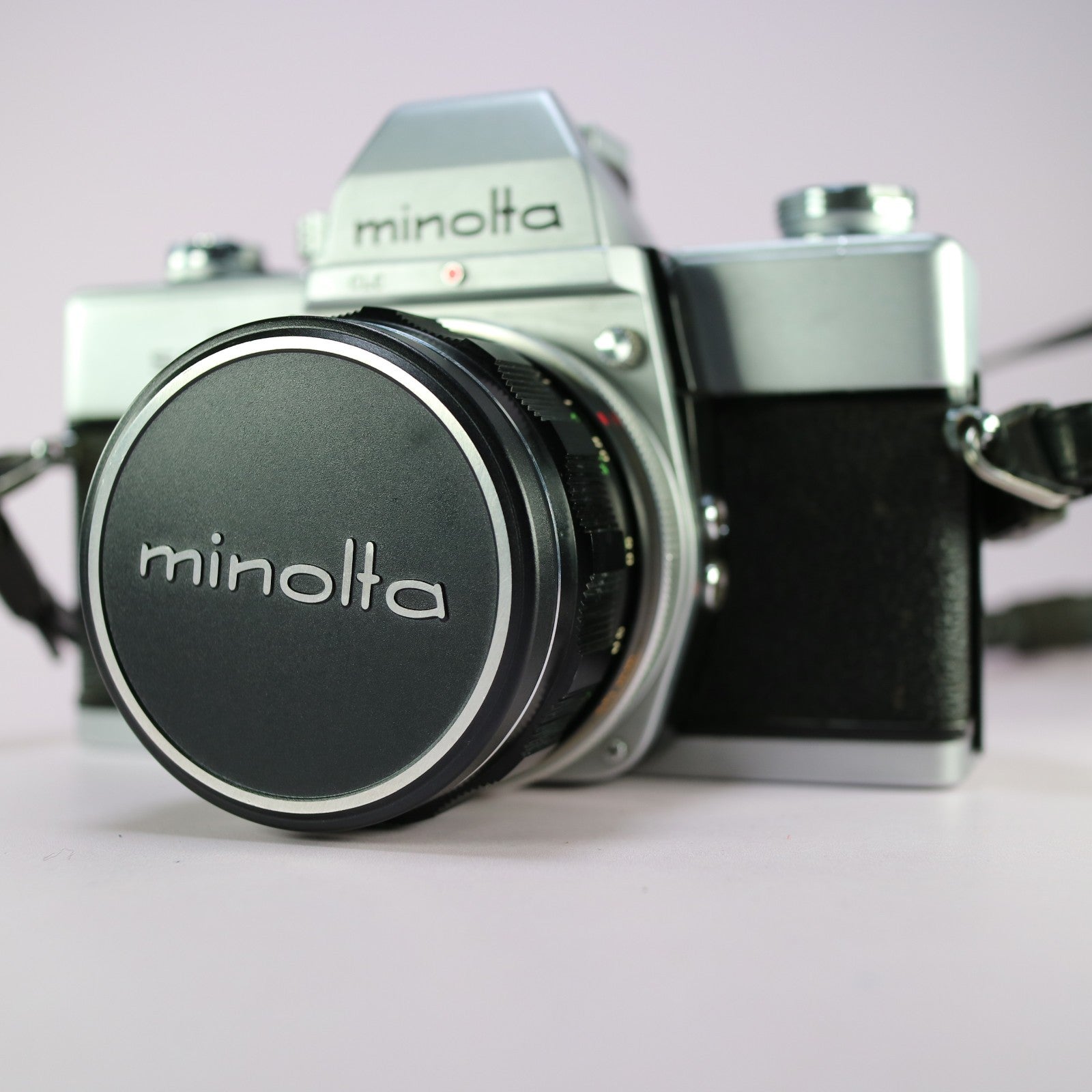 Minolta SRT101 35mm Film SLR Camera Silver W/ W.Rokkor-HG 35mm f/2.8 Lens Tested