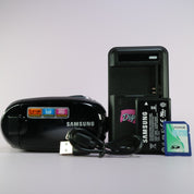 Samsung SMX-C20BP Handheld Camcorder Black Tested Full Working Set