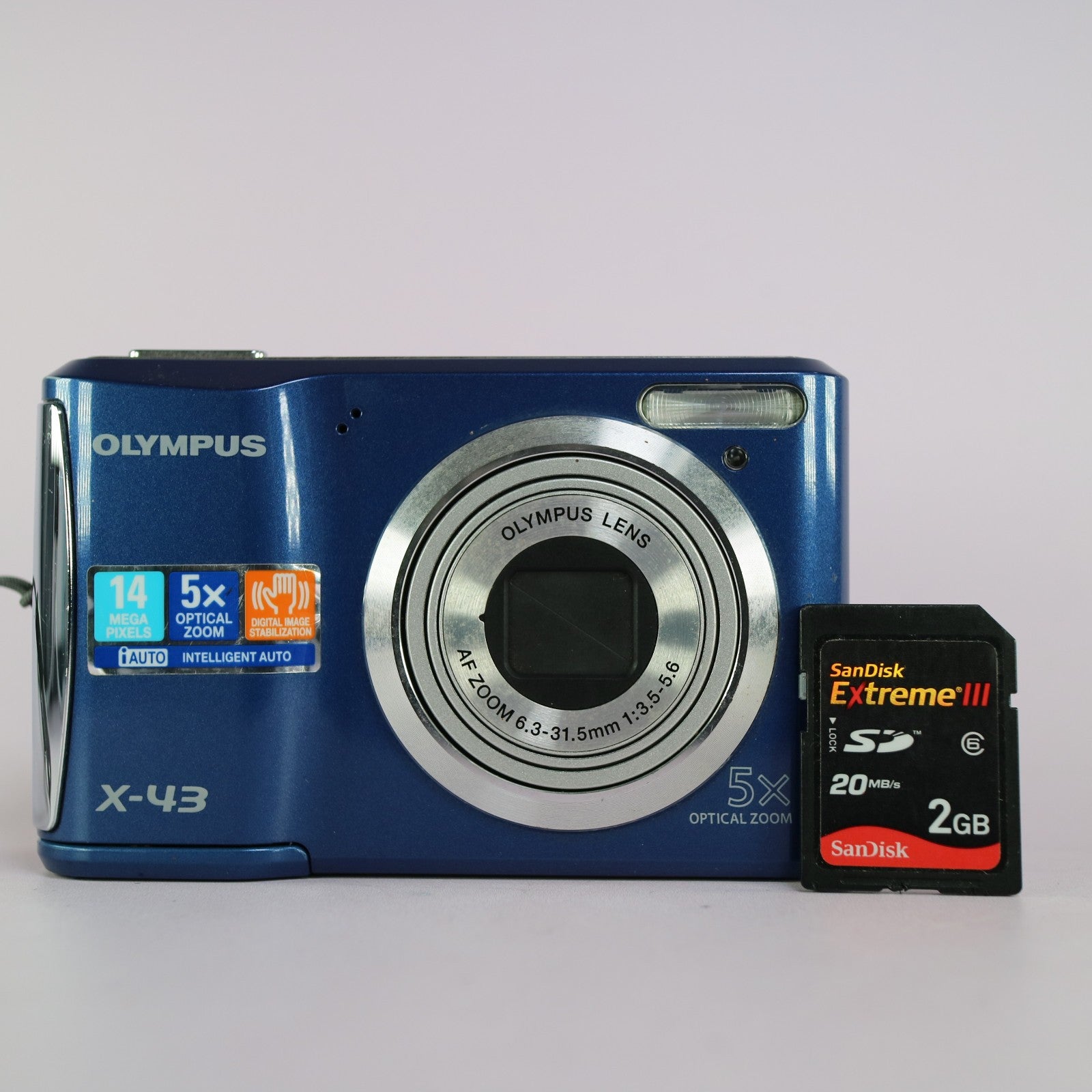 Olympus Digital Camera X-43 12.0MP Blue Tested