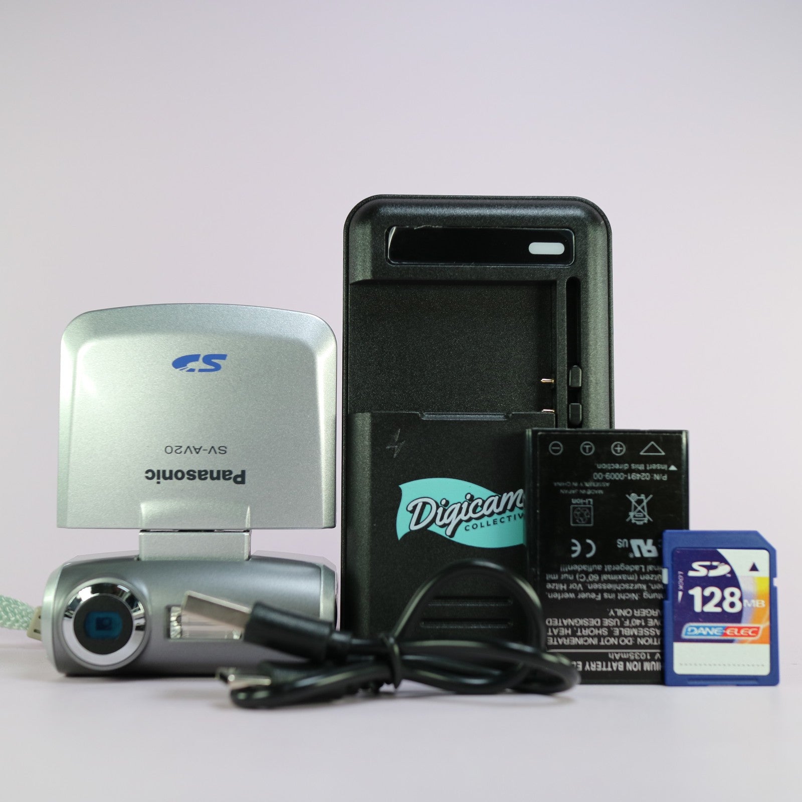 Panasonic D-snap SV-AV20 Multifunction Camcorder Silver Full Working Set