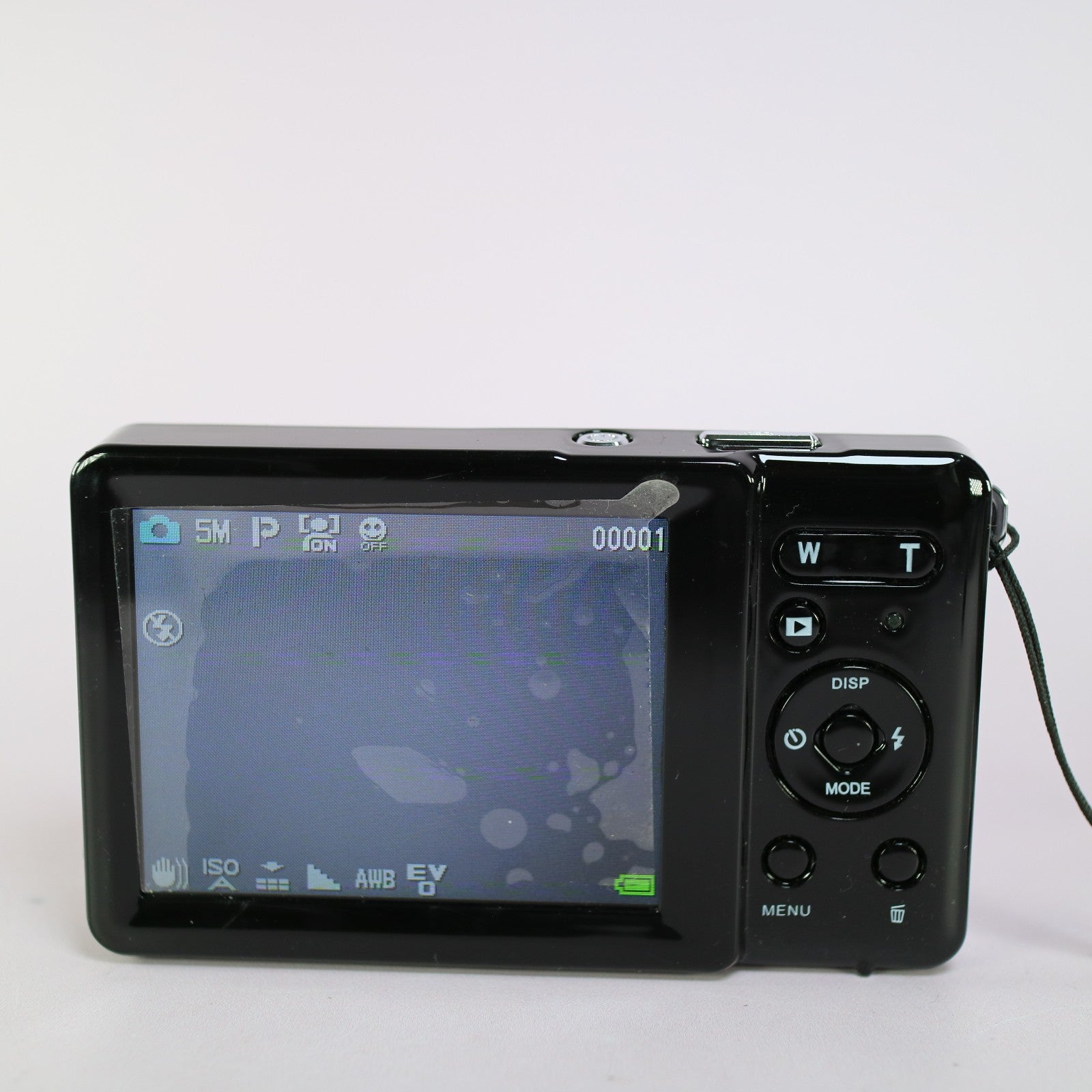 iShare 20.0MP Digital Camera Blue Tested With Battery and Charger