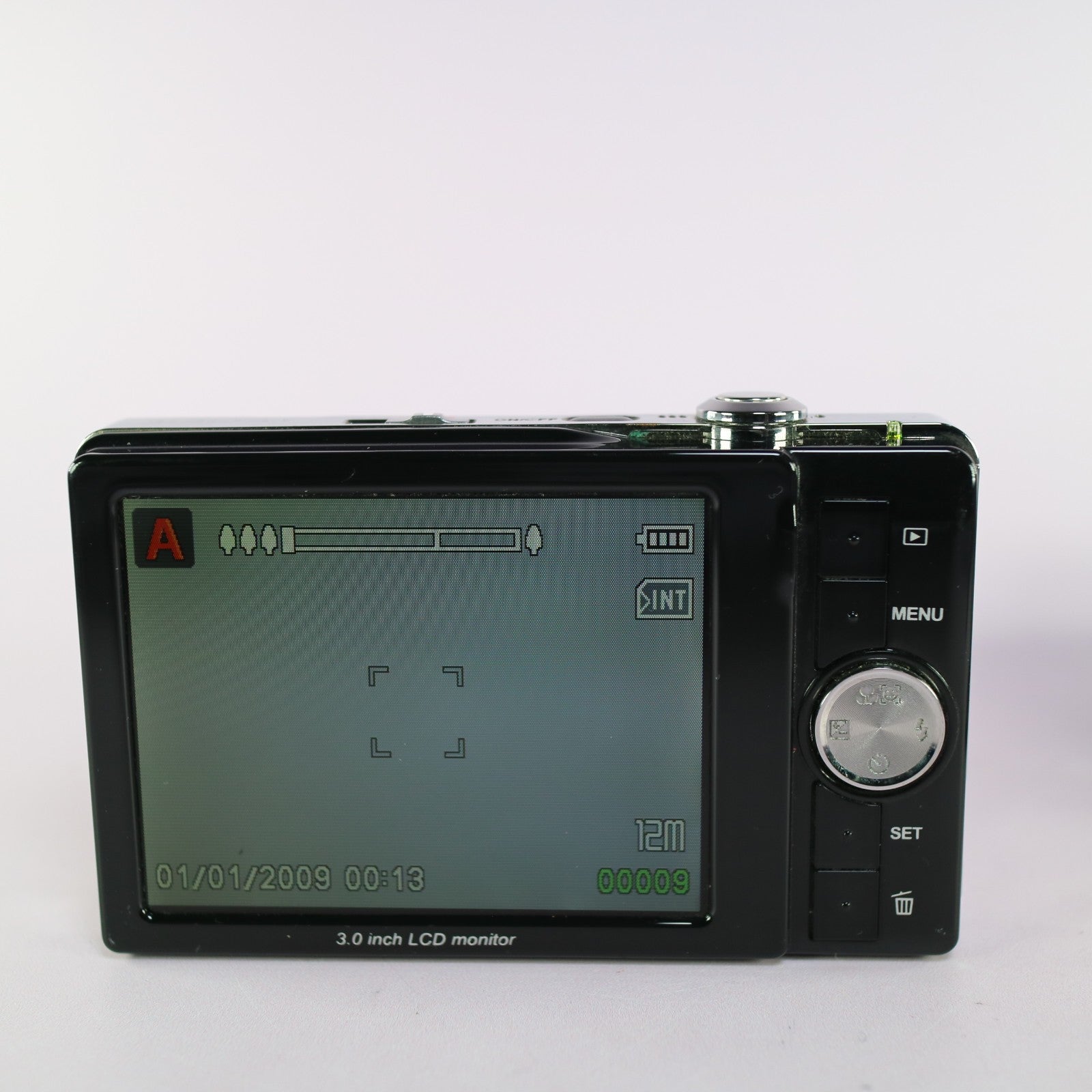 Hitachi Digital Camera HDC-1296E 12.1MP Black Tested Full Working Set