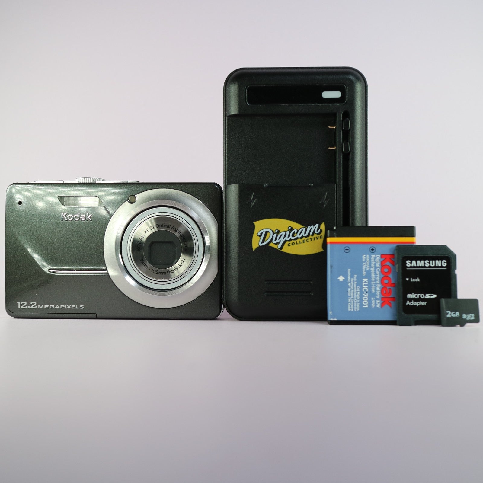 Kodak Digital Camera EasyShare MD41 12.2MP Grey Tested Full Working Set