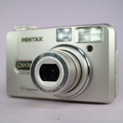 Pentax Digital Camera Optio 330GS 3.2MP Silver Flip Screen Tested