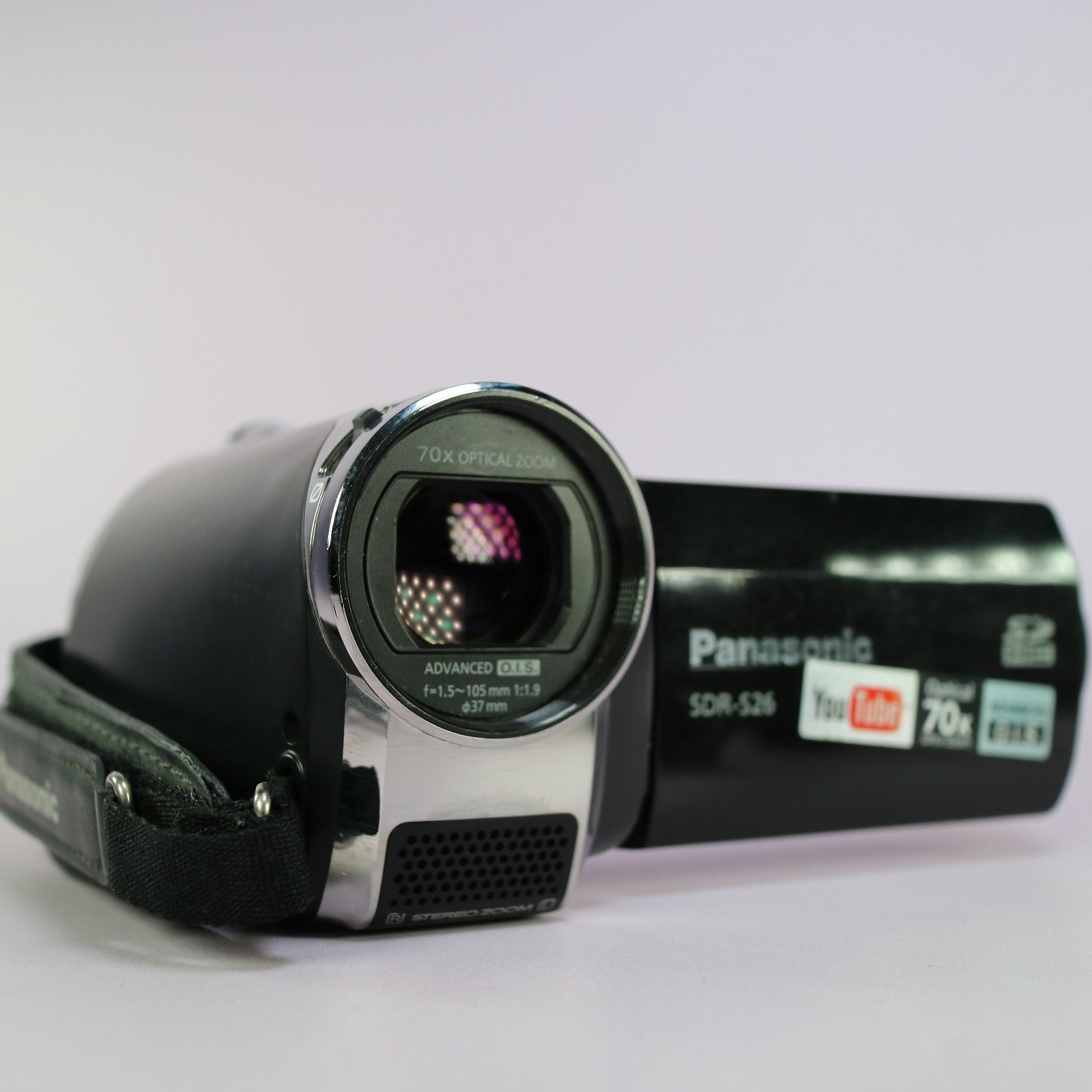 Panasonic SDR-S26 Handheld Digital Camcorder Black Tested Full Working Set