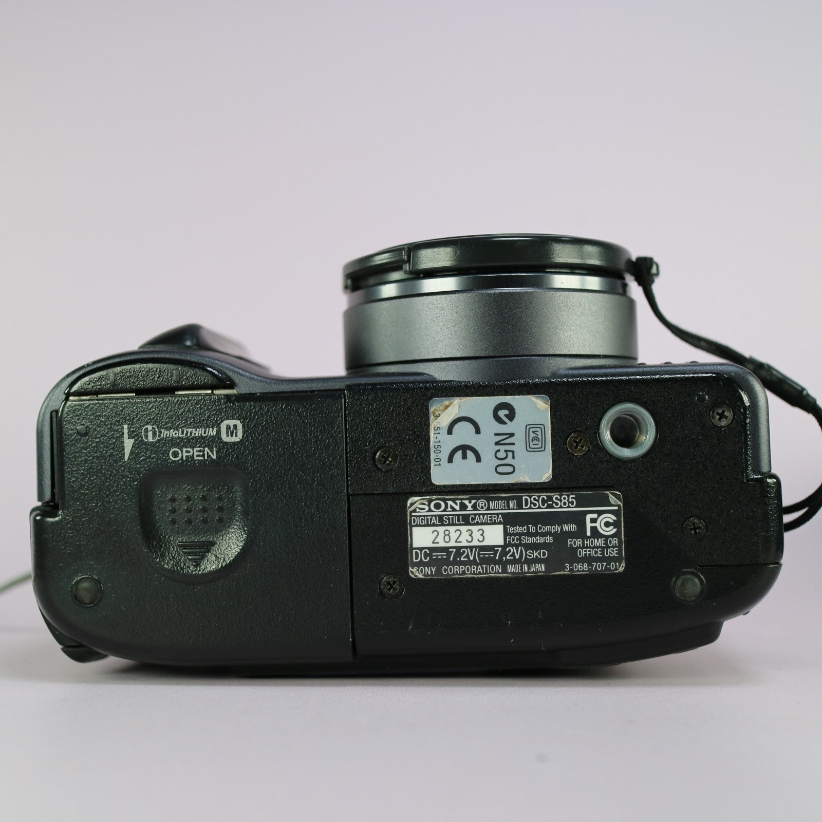 Sony Cybershot DSC-S85 4.1MP Compact Digital Camera Black Tested Full Set