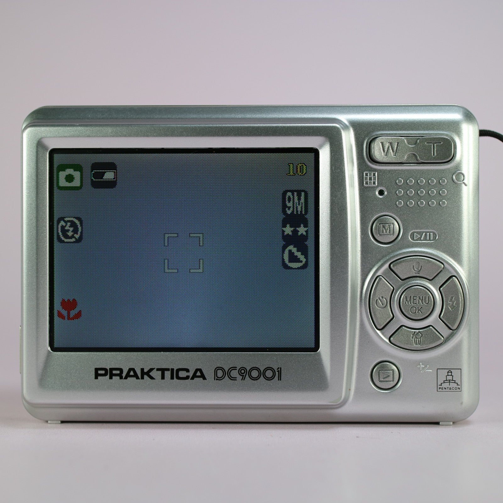 Praktica DC9001 9.0MP Compact Digital Camera Silver Tested