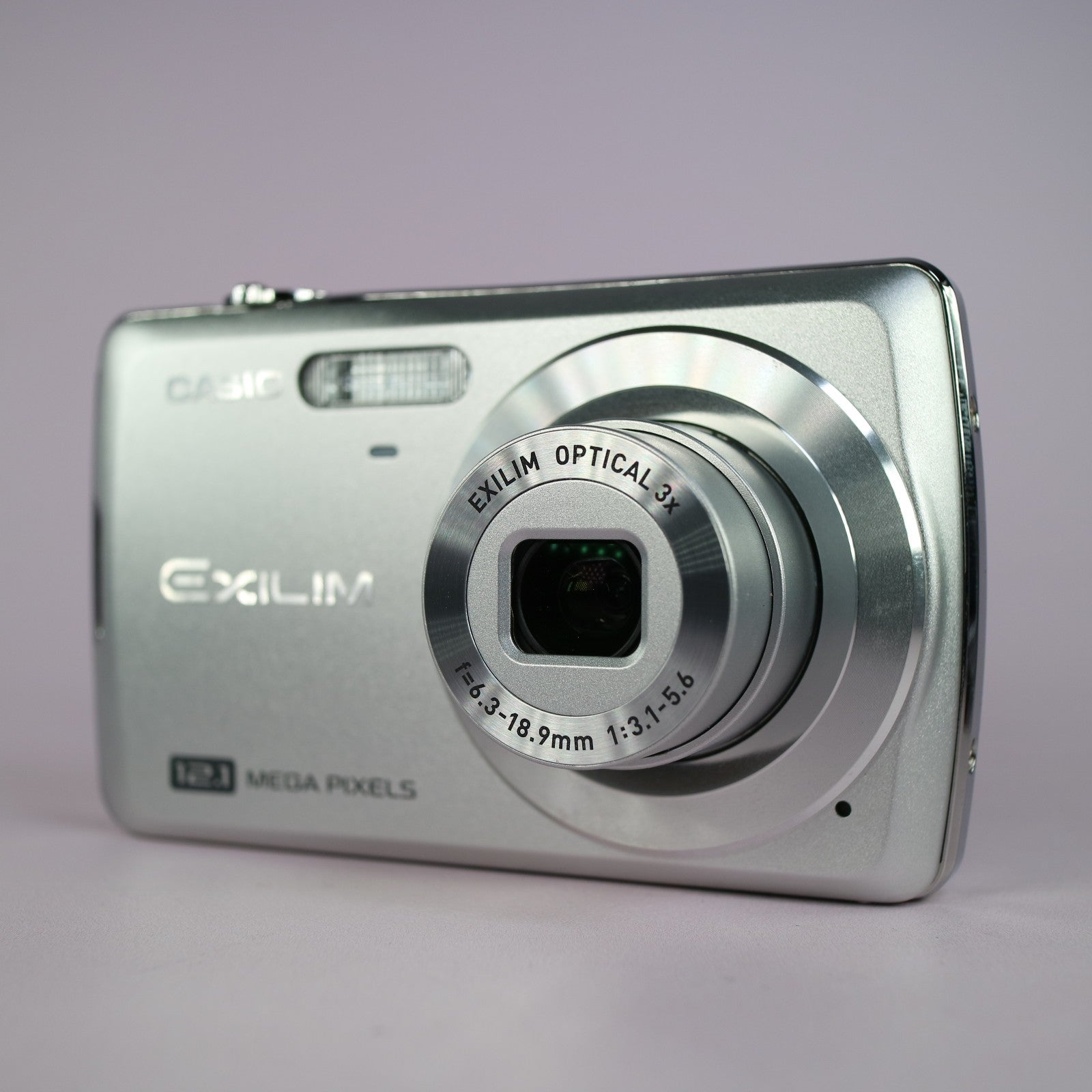 Casio Digital Camera Exilim EX-Z35 12.1MP Silver Tested Full Working Set