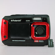 Polaroid Digital Camera iE090 18.0MP Underwater Selfie Screen Red Tested