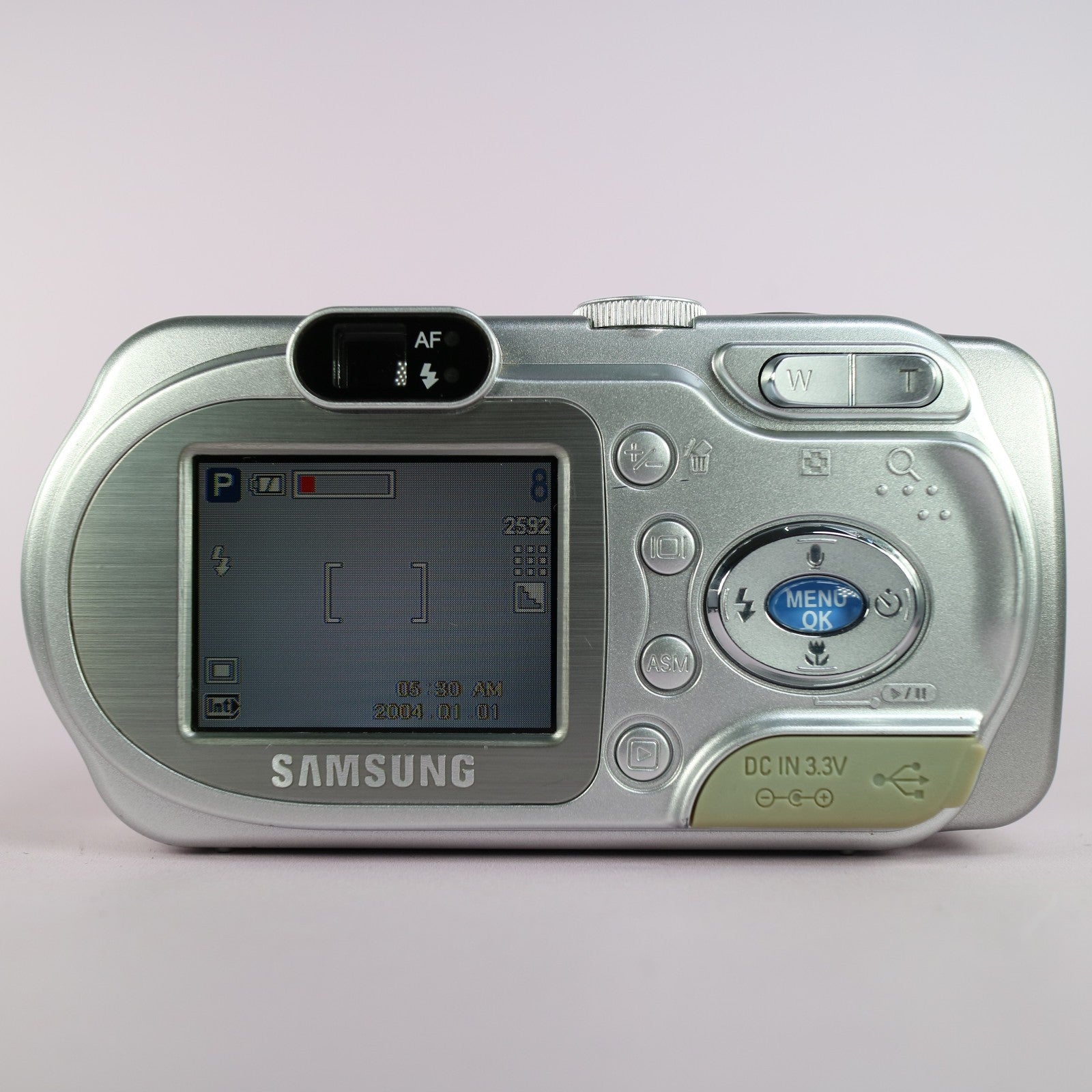 Samsung Digital Camera Digimax A5 5.0MP Silver Tested