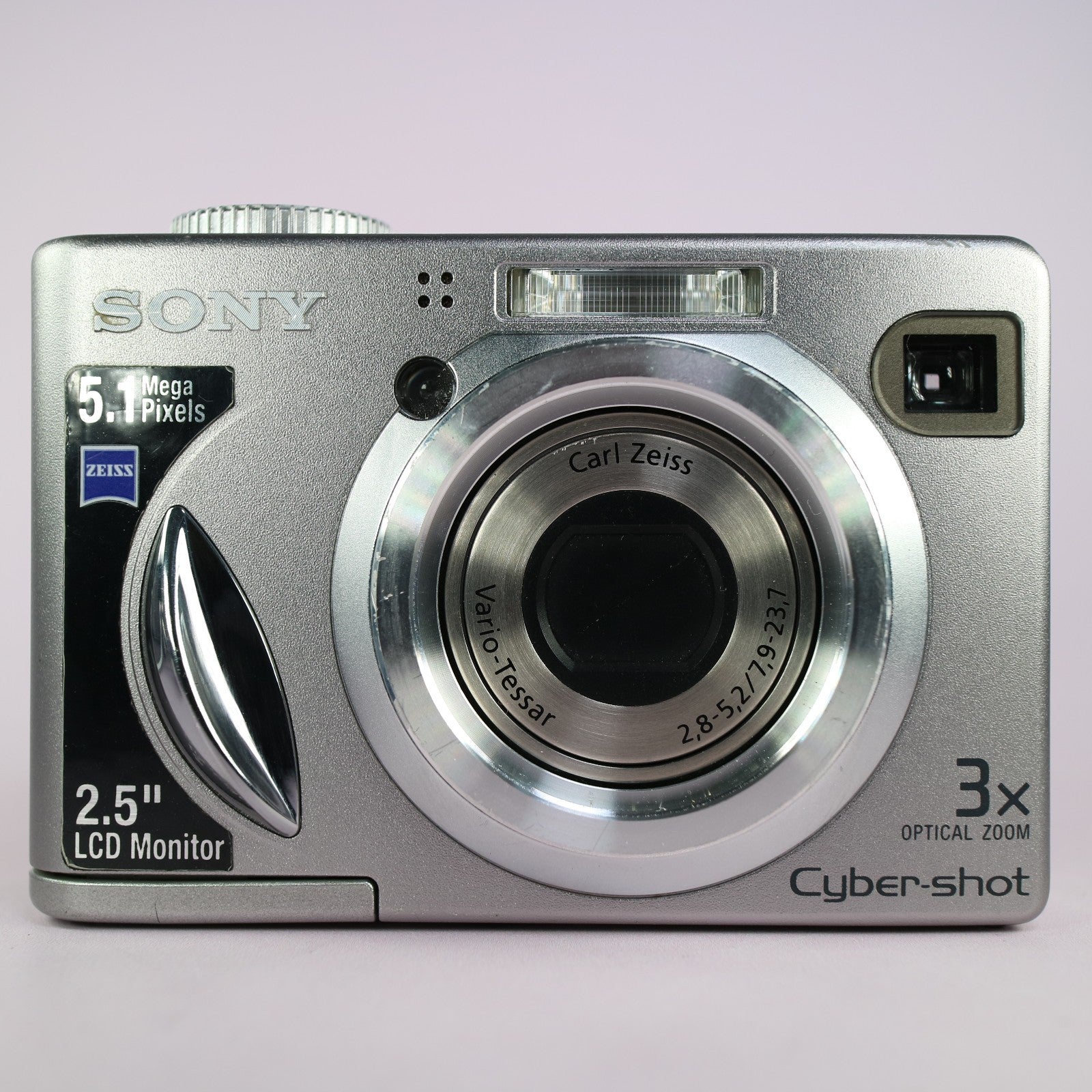 Sony Digital Camera Cybershot DSC-W5 5.1MP Silver Tested