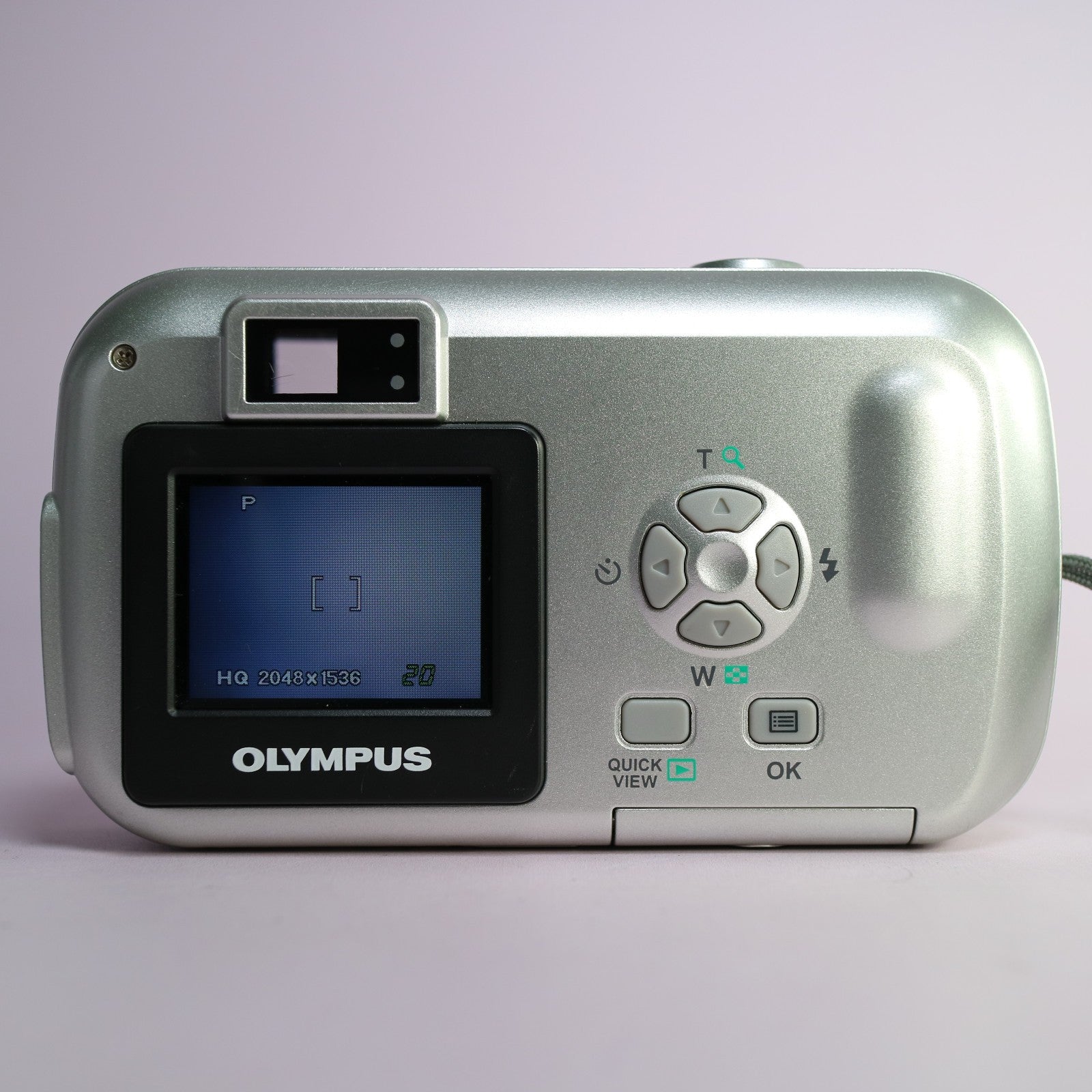 Olympus Digital Camera Camedia D-395 2.0MP Silver Tested With xD Card