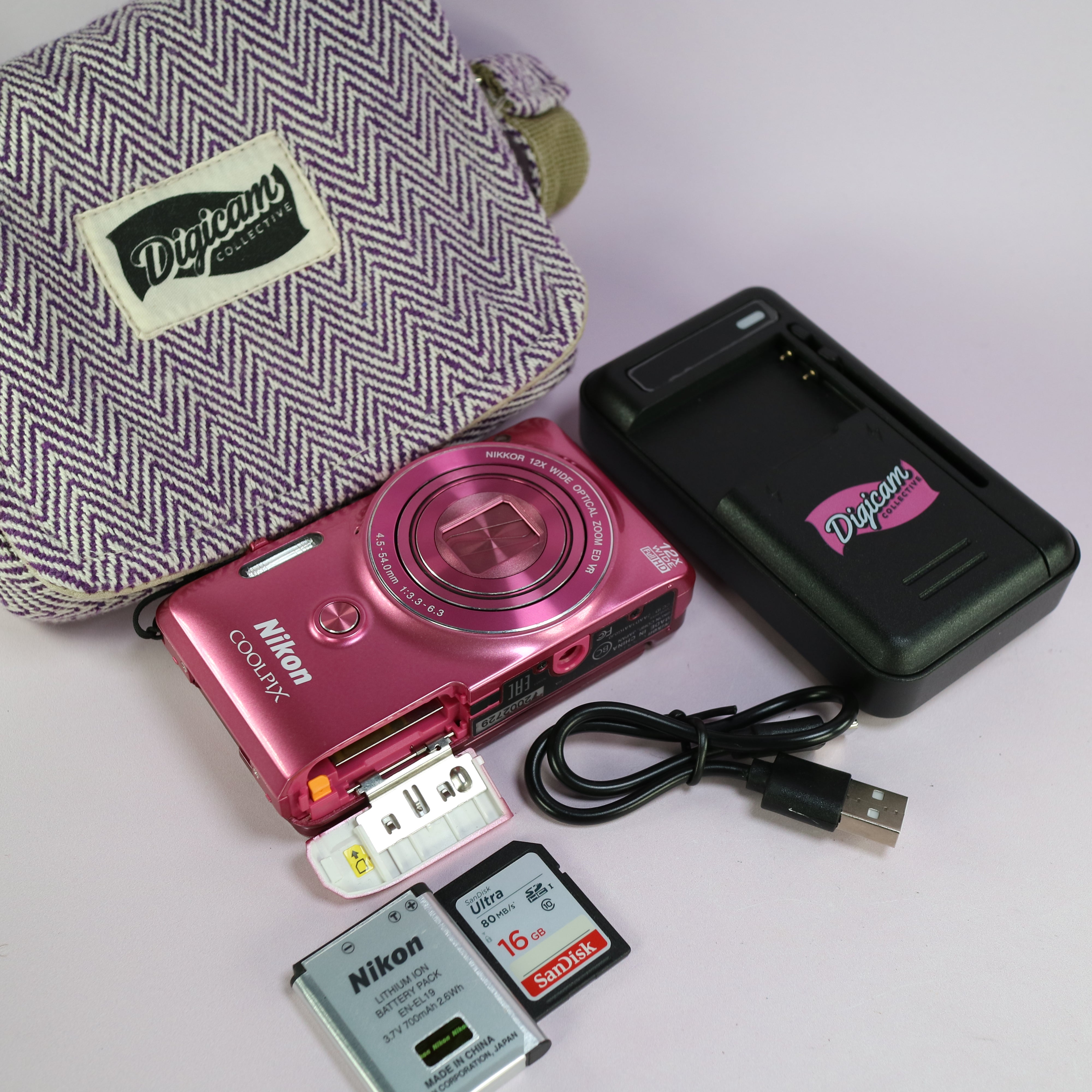 Nikon Coolpix S6900 16.0MP CMOS Flip Screen Compact Digital Camera