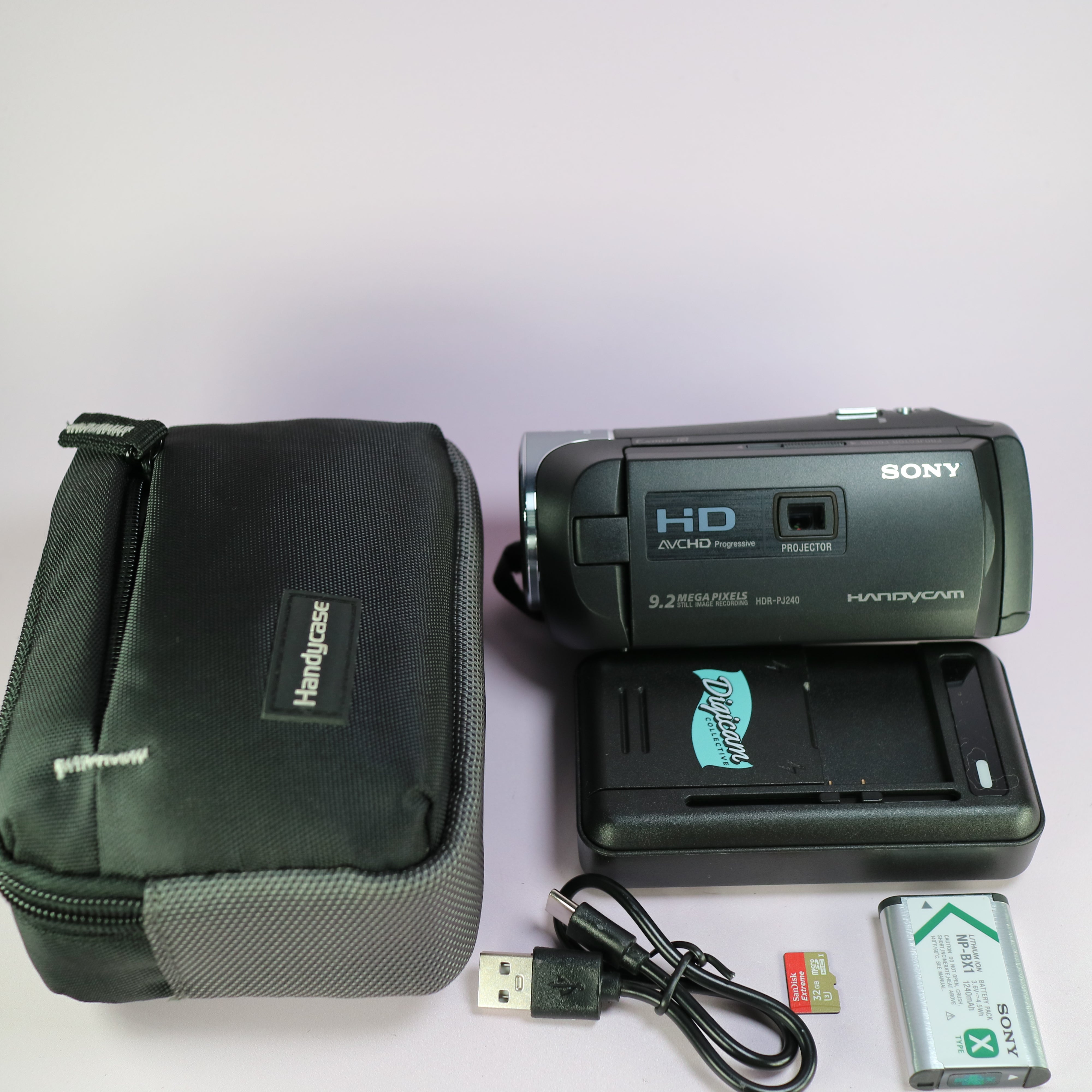 Sony Handycam HDR-PJ240E 9.2MP CMOS HD Handheld Projector Digital Camcorder